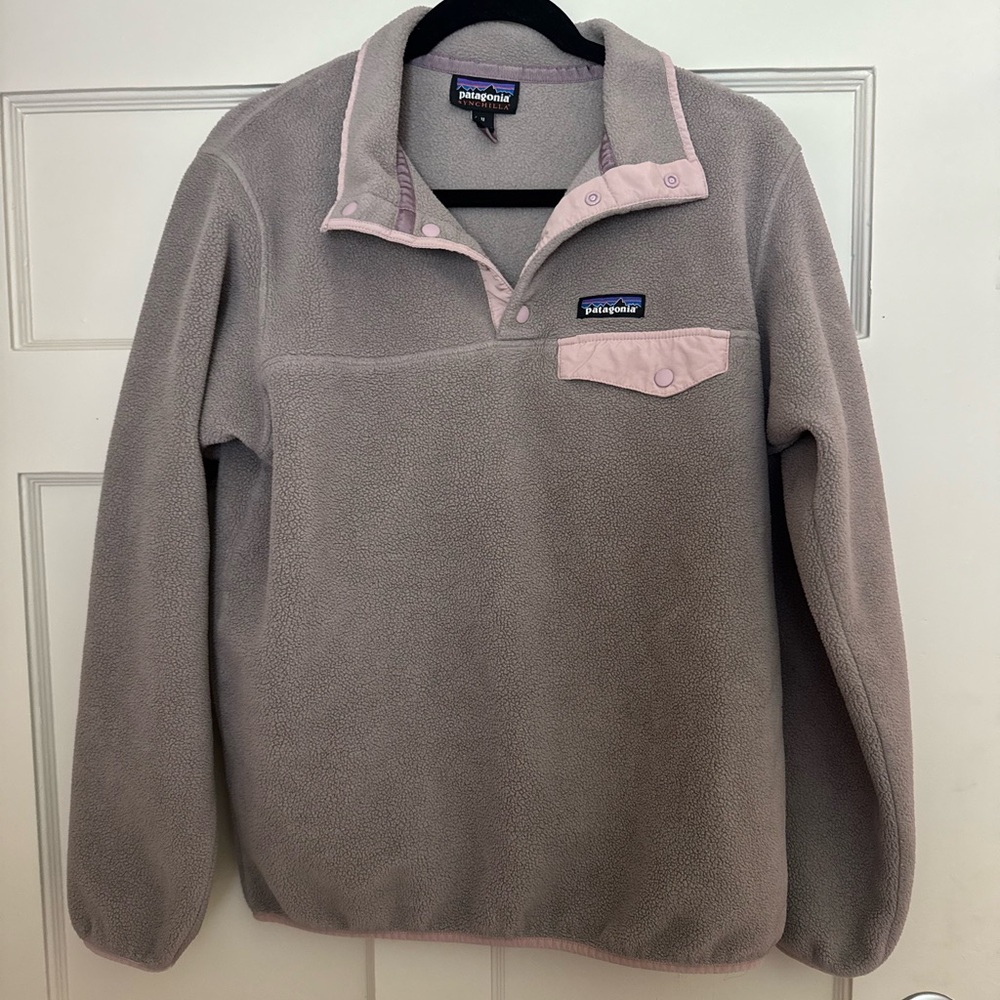 Patagonia Taupe Fleece Pullover